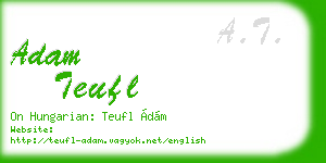 adam teufl business card